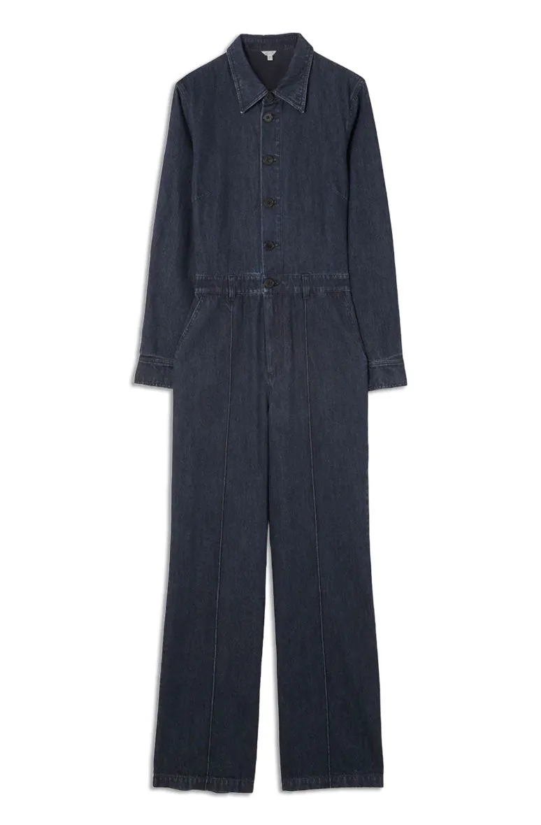Tailored Denim Jumpsuit
