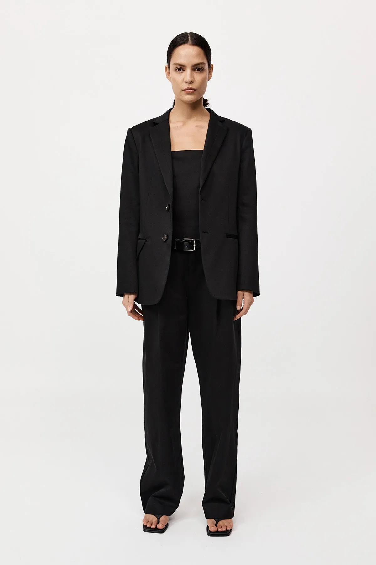 Tailored Strapless Jumpsuit - Black