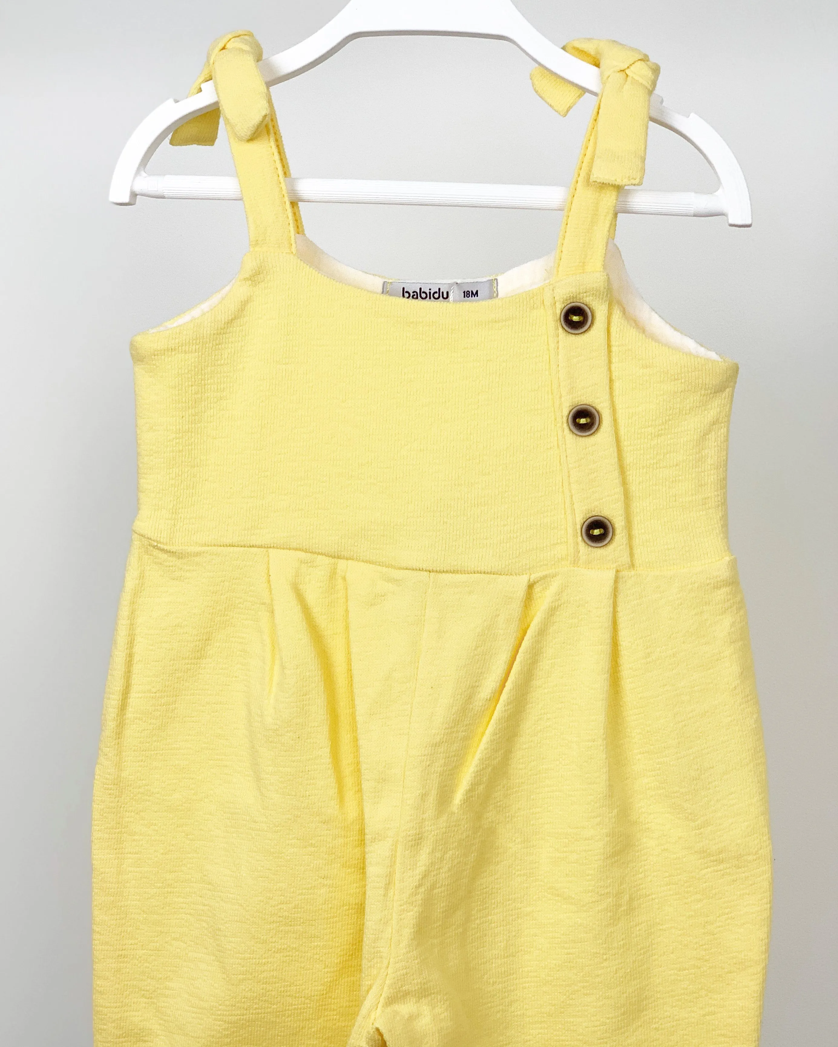 Terry Towelling Lemon Jumpsuit