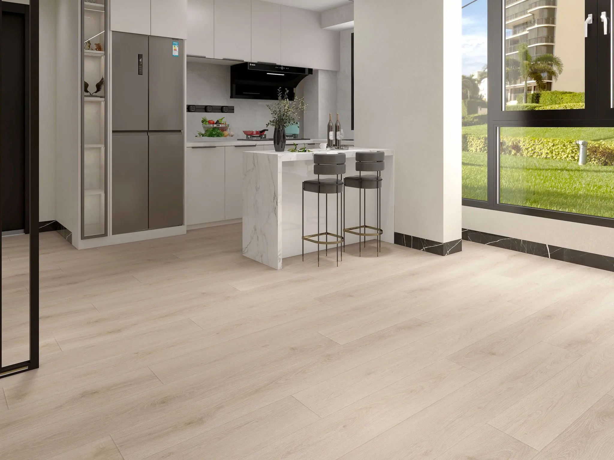 Trunk Bay - Weiss flooring 8mm SPC Vinyl w-PAD