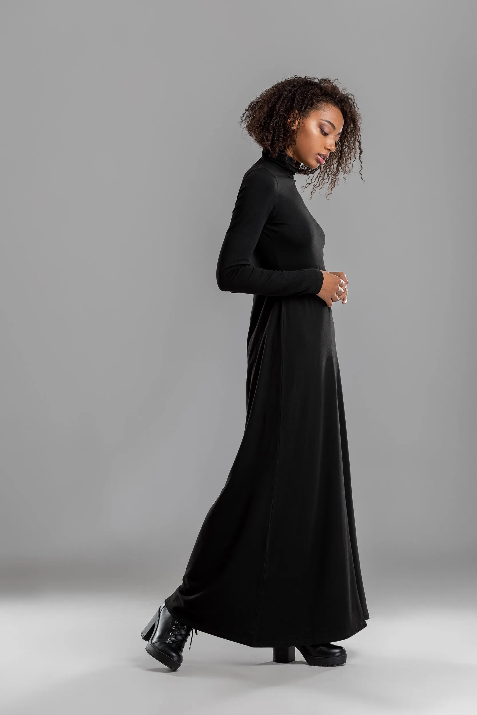 Turtleneck Maxi Dress