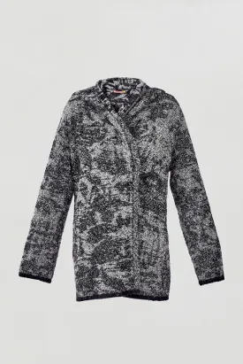 Wild Cardigan Alpaca Color B&W
