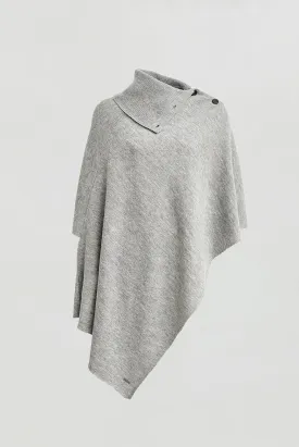 Wing Poncho Baby Alpaca Color Nuage