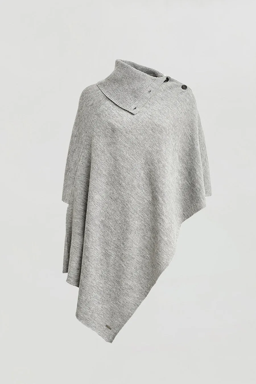 Wing Poncho Baby Alpaca Color Nuage